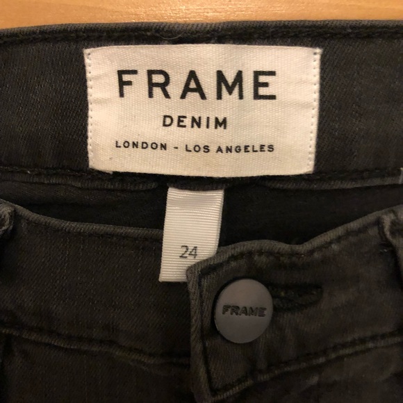 Frame - Le High Skinny Jean in Grey size 24 - Picture 4 of 8